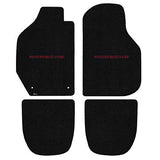 1966-1973 Porsche 911 / 912 Targa "Porsche Logo" Ultimat Front and Back Seat Floor Mats (Black) by Lloyd Mats