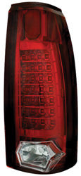1999-2000 Cadillac Escalade + 1992-1999 Chevy Blazer Suburban Tahoe Yukon IPCW LED Tail Lights Red