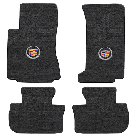 2008-2013 Cadillac CTS-V (Sedan and Wagon) "Cadillac Logo" Ultimats Front and Back Seat Floor Mats (Ebony) by Lloyd Mats