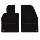 2014-2017 Porsche 911 Targa (991) "Porsche Logo" Ultimat FRONT Seat Floor Mats (Black) by Lloyd Mats