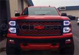 2014-2017 Chevy Silverado 1500 w/out Projector Headlights LED Halo Kit for Headlights by Oracle
