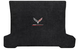2014-2017 Chevy Corvette Coupe "Flags + Grand Sport Logo" Ultimate CARGO Area Floor Mat (Jet Black) by Lloyd Mats