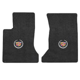2006-2009 Cadillac SRX (2WD Models) "Cadillac Logo" Ultimats FRONT Seat Floor Mats (Ebony) by Lloyd Mats
