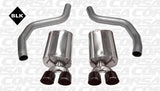 2006-2013 Chevrolet Corvette C6 Z06 7.0 V8 Corsa Sport Axle-Back Exhaust BLACK