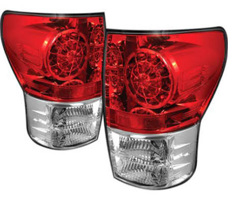 2007-2013 Toyota Tundra Red LED Tail Lights by IPCW