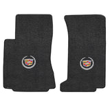 2008-2013 Cadillac CTS-V (Sedan and Wagon) "Cadillac Logo" Ultimats FRONT Seat Floor Mats (Ebony) by Lloyd Mats
