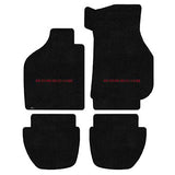 1984-1999 Porsche 911 Targa "Porsche Logo" Ultimat Front and Back Seat Floor Mats (Black) by Lloyd Mats