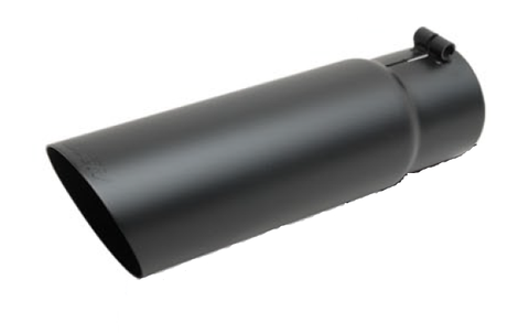 Gibson Stainless Exhaust Tip- Black 3" Inlet / 4" Outlet