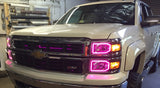 2014-2016 Chevy Silverado 1500 (Does NOT Fit Models w/ Projector Headlights) Color Changing LED Headlight Halo Kit w/ 2.0 Remote by Oracle Lighting