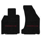 2005-2012 Porsche 911 Targa (997 w/ Bose Sound) "Porsche Logo" Ultimat FRONT Seat Floor Mats (Black) by Lloyd Mats