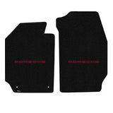 1969-1973 Porsche 911 / 912 Coupe "Porsche Logo" Ultimat FRONT Seat Floor Mats (Black) by Lloyd Mats