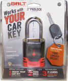 BOLT Padlock (Mates w/ Side Cut FORD / LINCOLN / LAND ROVER Key)