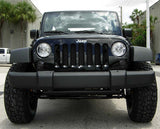 2007-2015 Jeep Wrangler RECON LED Front Turn Signal Lights -Under Headlight - (Smoked Lens w/ Amber LEDs)