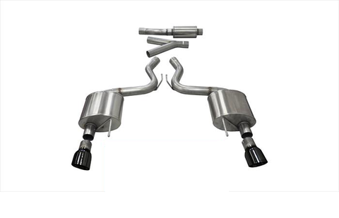 2015-2017 Ford Mustang (2.3 EcoBoost) Corsa Sport Cat-Back Exhaust BLACK