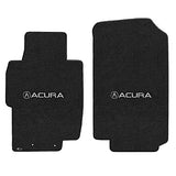 2004-2008 Acura TSX "Acura Logo" Velourtex FRONT Seat Floor Mats (Ebony) by Lloyd Mats