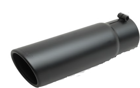 Gibson Steel Exhaust Tip- Black 4" Inlet / 5" Outlet