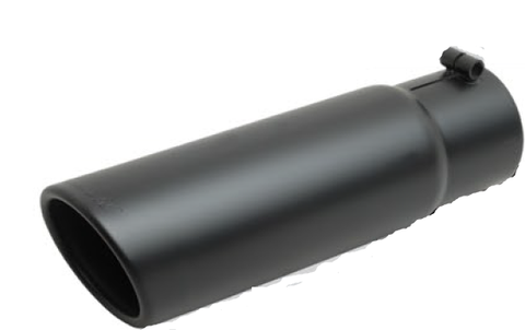 Gibson Stainless Exhaust Tip- Black 3.5" Inlet / 4" Outlet