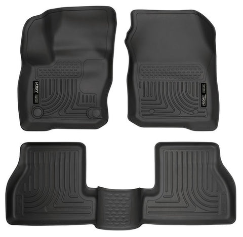 Husky WeatherBeater FRONT + BACK SEAT Floor Liners 2016 Ford Focus RS