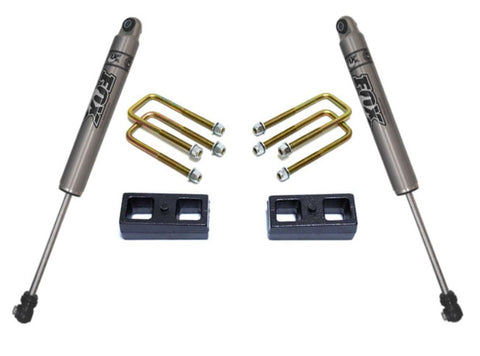 MaxTrac 2" BLOCKS, U-BOLTS, FOX SHOCKS