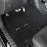 2008-2010 Dodge Challenger "Dodge Logo" Ultimat Front and Back Seat Floor Mats (Ebony) by Lloyd Mats