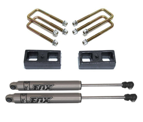 MaxTrac 2" BLOCKS, U-BOLTS, FOX SHOCKS