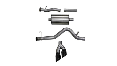 2015-2016 Chevy Colorado and GMC Canyon (3.6 V6 128" and 140.5" Wheel Base) Corsa Sport Cat-Back Exhaust BLACK
