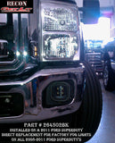 RECON Smoked LED Fog Lights 2008-2013 Ford F-250 F-350 F-450 Superduty