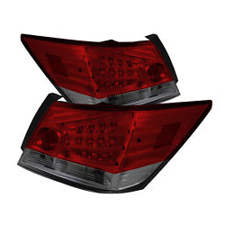 2008-2012 Honda Accord Sedan IPCW Red Smoke LED Tail Lights