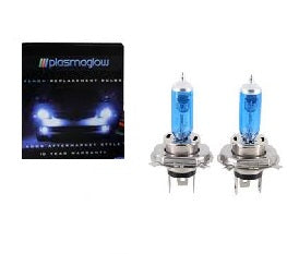 H4 / 9003 PlasmaGlow Xenon-Krypton Headlight Bulbs Cool White/Blue (Pair) 55/60 Watts