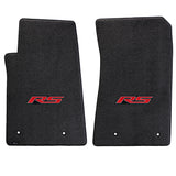 2010-2015 Chevy Camaro "RS Logo" Ultimat FRONT Seat Floor Mats (Ebony) by Lloyd Mats