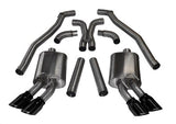 2012-2015 Chevrolet Camaro ZL1 6.2 V8 Coupe Corsa Sport Cat-Back + X Pipe Exhaust BLACK