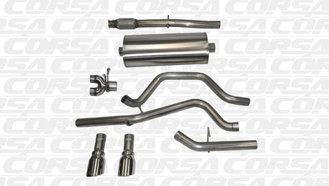 2014-2018 Chevrolet Silverado GMC Sierra (1500 5.3 V8) Crew Cab/Standard Bed 153" Wheelbase Corsa Sport Cat-Back Exhaust