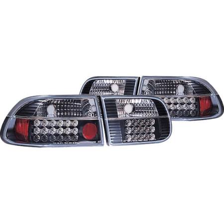 1992-1995 Honda Civic 2 + 4 Door IPCW Black LED Tail Lights