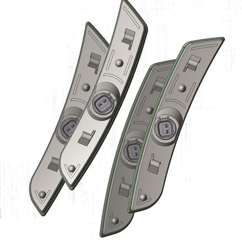 2016-2017 Chevy Camaro LED Sidemarker Light Kit (Smoked/Tinted) by Oracle