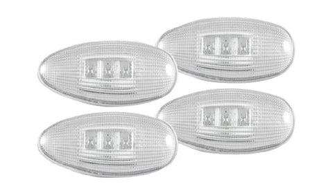 RECON CLEAR LED Fender Lights 1999-2011 Chevy Silverado/GMC Sierra