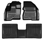 2010-2013 Lincoln MKT Husky WeatherBeater FRONT + BACK SEAT Floor Liners