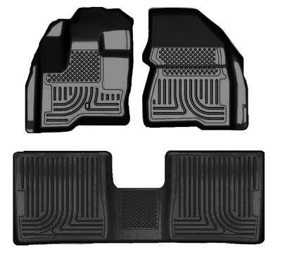 2010-2013 Lincoln MKT Husky WeatherBeater FRONT + BACK SEAT Floor Liners