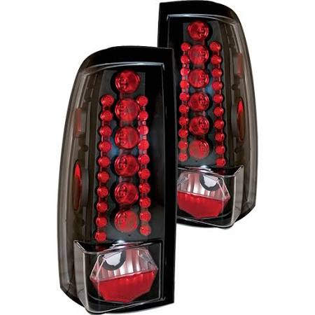 1999-2006 Chevy Silverado GMC Sierra Fleetside Black LED Tail Lights (Pair) by IPCW 