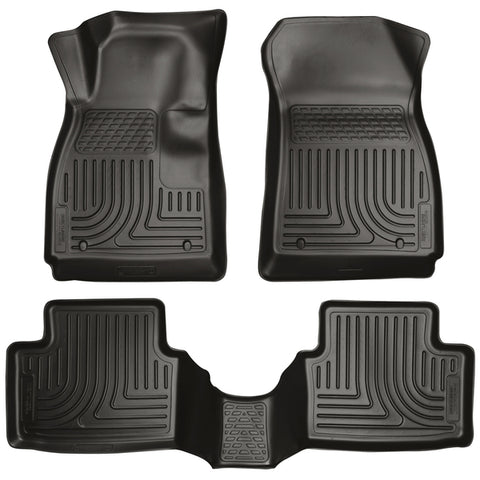 Husky WeatherBeater FRONT + BACK SEAT Floor Liners 2014 Chevy Impala