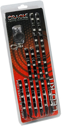 High Intensity Color Changing Car Interior LED Glow  Kit (w/ Remote Control)