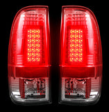 1997-2003 Ford F150 Styleside AND 1999-2007 Ford Super Duty F250HD/350/450/550 Clear Recon LED Tail Lights