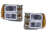 2007-2013 GMC Sierra Oracle "Rectangle Halo Style" Halo Headlights (Complete Assemblies)