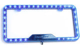 StreetGlow Blue LED License Plate Frame