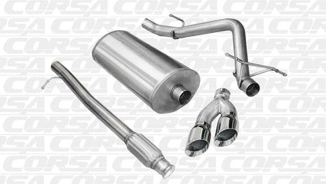 2010-2013 Chevrolet Silverado 1500 4.8 + 5.3 V8 Crew Cab/Short Bed 143.5" Wheelbase Corsa Sport Cat-Back Exhaust
