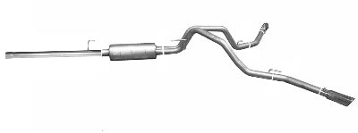 2011-2014 Ford F-150 6.2 Raptor 4WD 5 1/2' Bed Super Crew Gibson Performance DUAL Extreme Cat-Back Exhaust (Aluminized)