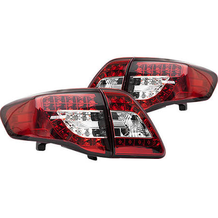 2009-2010 Toyota Corolla Red LED Tail Lights (Pair)  by IPCW