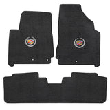 2012-2014 Cadillac SRX "Cadillac Logo" Ultimats Front and Back Seat Floor Mats (Ebony) by Lloyd Mats