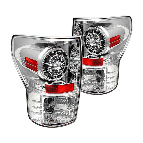 2007-2013 Toyota Tundra Clear LED Tail Lights by IPCW