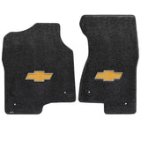 2000-2006 Chevy Suburban "Bow Tie Logo" Ultimats FRONT Seat Floor Mats (Ebony) by Lloyd Mats