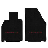 2005-2012 Porsche 911 Coupe (997) "Porsche Logo" Ultimat FRONT Seat Floor Mats (Black) by Lloyd Mats